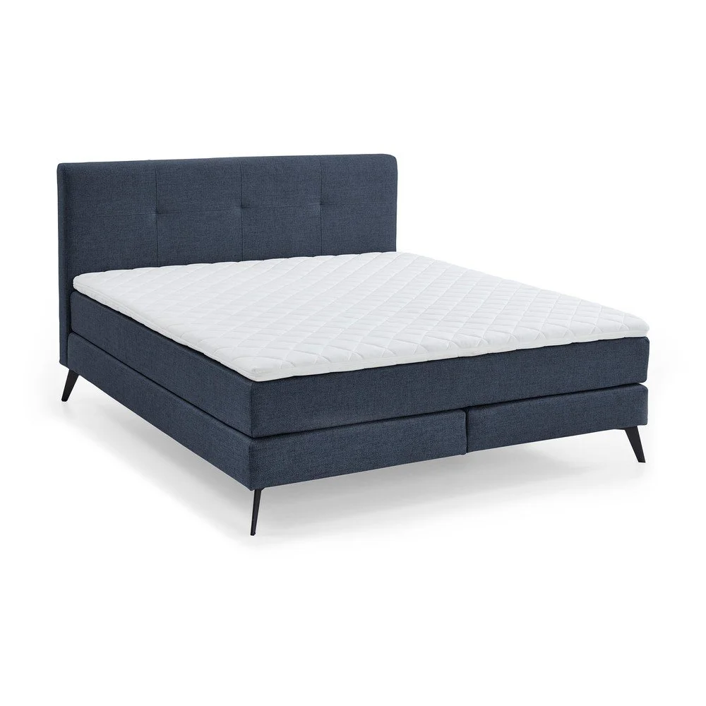 Tmavě modrá boxspring postel 160x200 cm ANCONA – Meise Möbel v:1513436