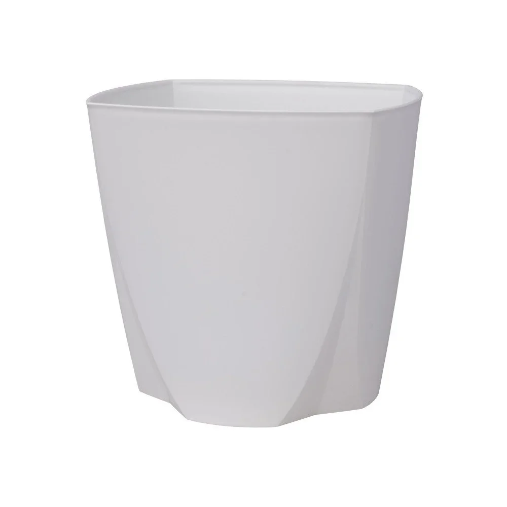 Bílý květináč Plastia Camay, ø 20,5 cm v:1145496