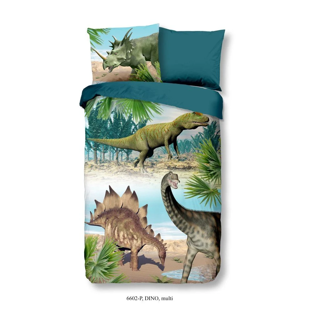 Dětské bavlněné povlečení na jednolůžko Good Morning Dino Multi, 140 x 200 cm v:1272430