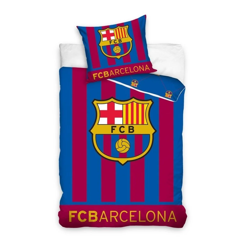 Dětské bavlněné povlečení na jednolůžko CARBOTEX FC Barcelona III, 140 x 200 cm v:1312180