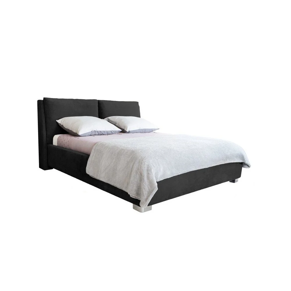Černá dvoulůžková postel Mazzini Beds Vicky, 140 x 200 cm v:932052