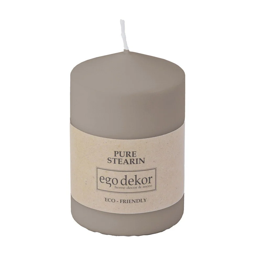 Hnědá svíčka Eco candles by Ego dekor Top, doba hoření 25 h v:1351981