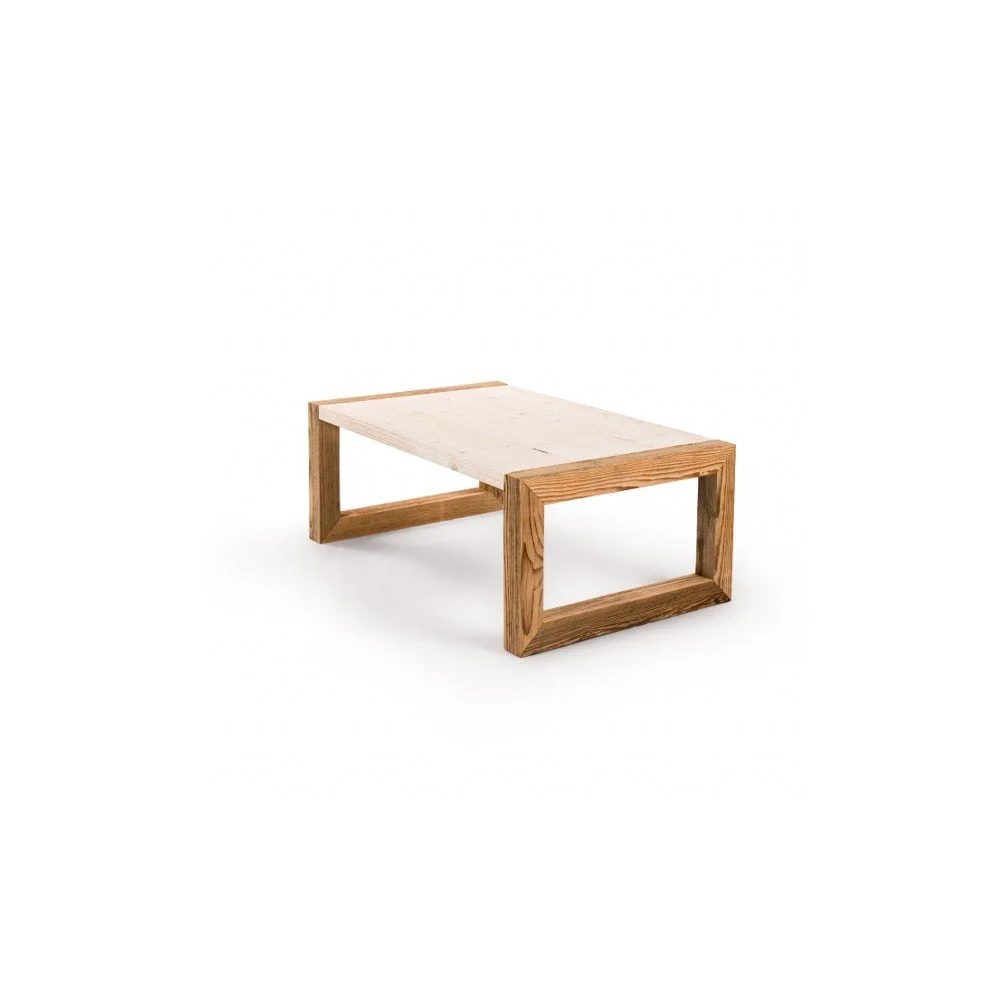 Dřevěný konferenční stolek se světlou deskou Antique Wood, 110 x 68 cm v:901282