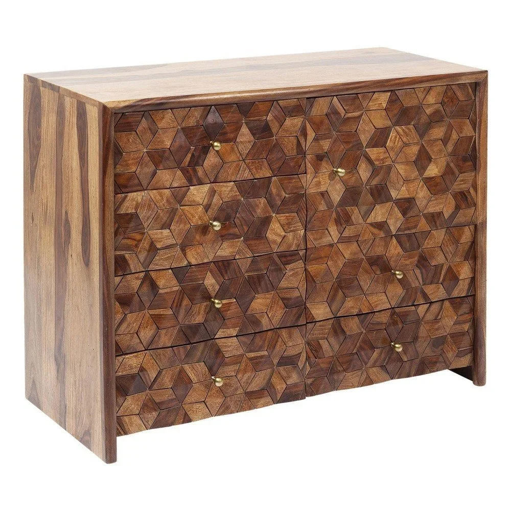 Hnědá dřevěná komoda Kare Design Mirage, 98 x 79 cm v:926358