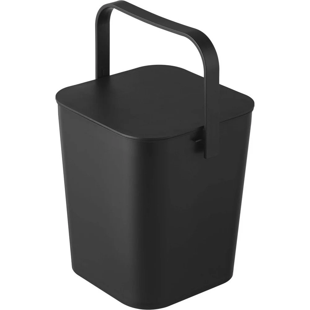 Černý kbelík s víkem Yamazaki Tower, 19 l v:1436009