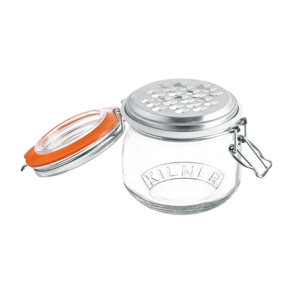 Set struhadla a sklenice s klipem Kilner Grate v:1057050