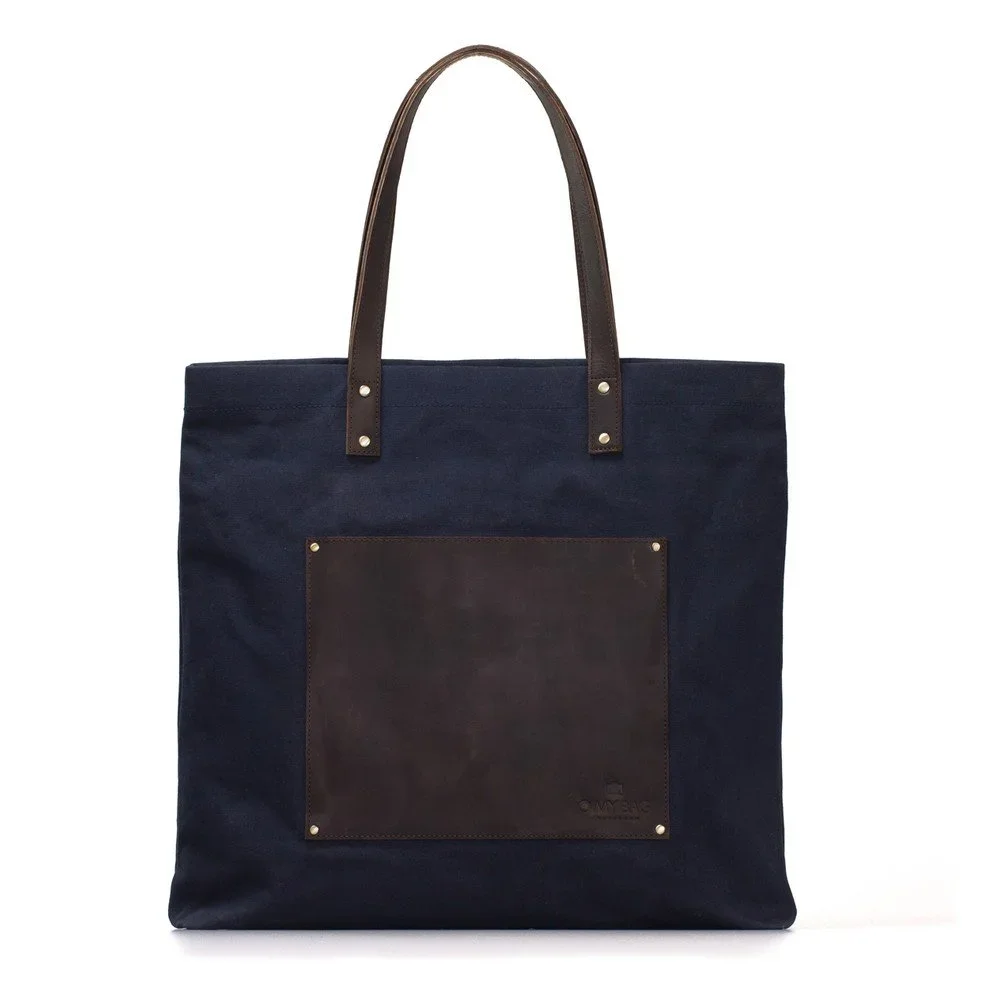 Modro-černá vintage maxi taška O My Bag Lou's v:691540