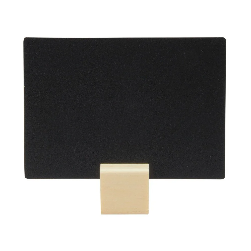Tabulový štítek na stojánku z teakového dřeva Securit® Teak Tag Holder v:1108790