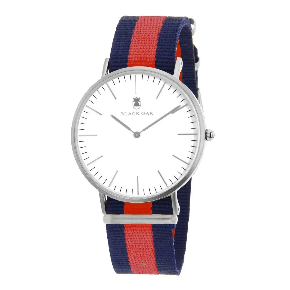 Modročervené pánské hodinky Black Oak Rondo Blue Red v:864350
