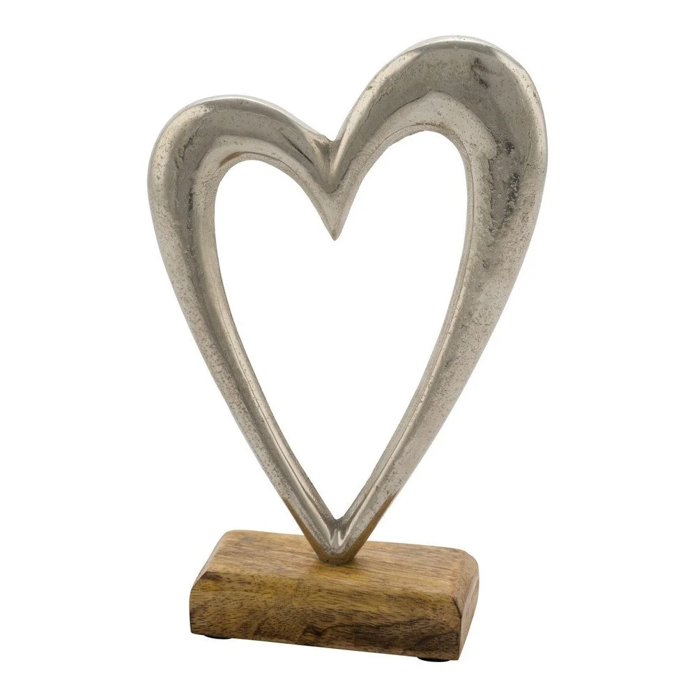 Dekorace s dřevěným podstavcem Ego Dekor Heart, výška 17,5 cm v:1245444