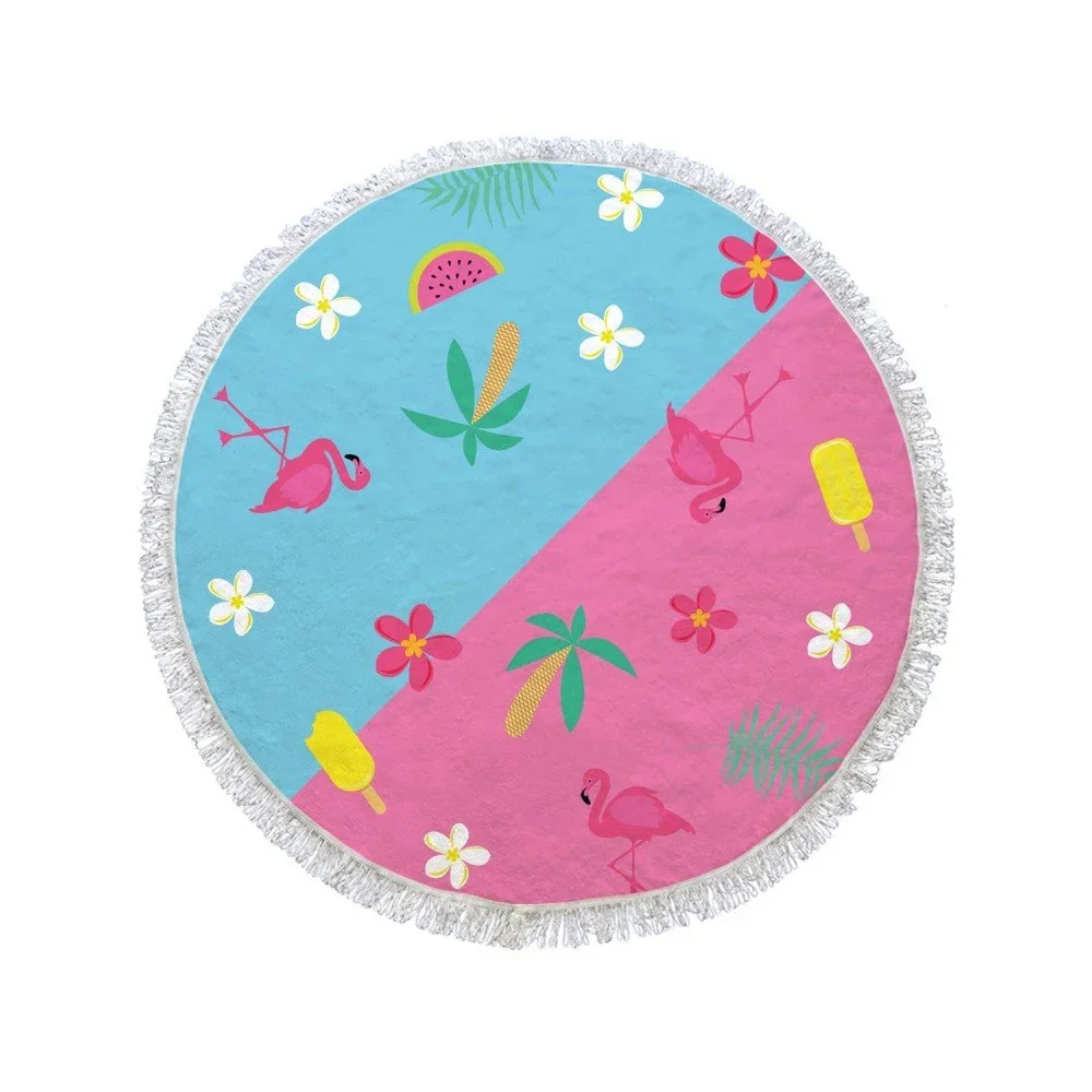 Kruhová osuška Flamingo, ⌀ 150 cm v:825166
