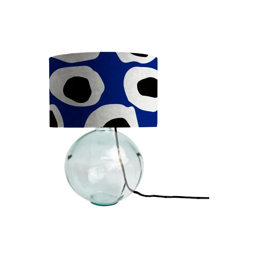 Lampa z ručně foukaného skla se sametovým stínítkem Velvet Atelier Cell v:1097774