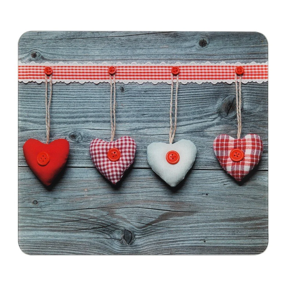 Kryt na zeď u sporáku z tvrzeného skla 50x56 cm Hearts – Wenko v:1546054