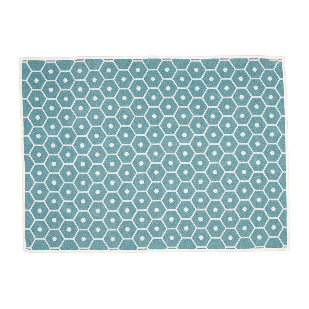 Tyrkysová deka s příměsí vlny 140x180 cm Honey Turquoise – Pappelina v:1733108