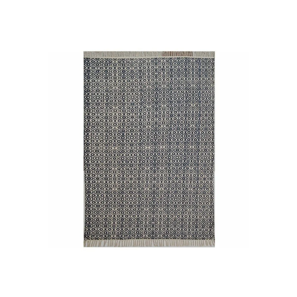 Tmavě modrý bavlněný koberec The Rug Republic Bundi, 230 x 160 cm v:846990