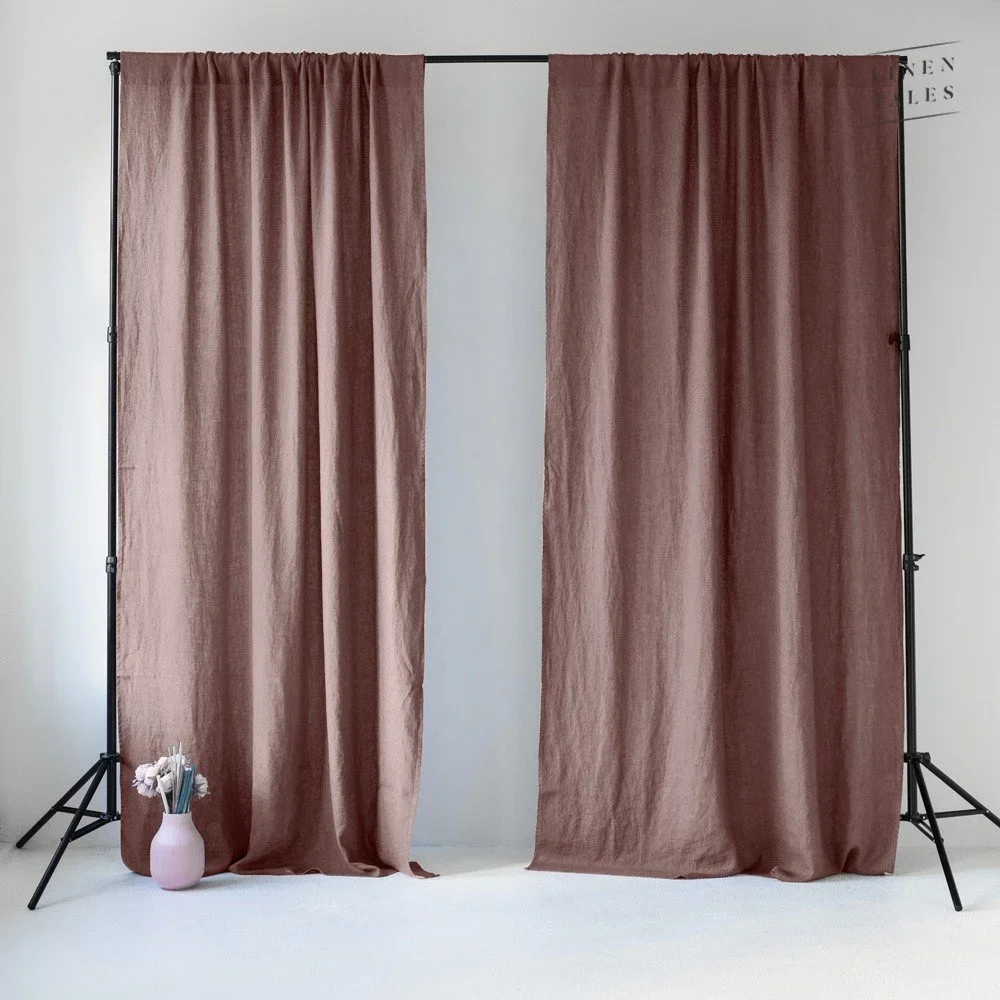Růžový závěs 250x230 cm v:1453090