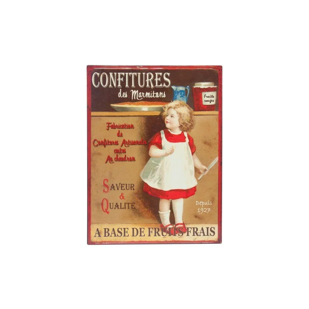 Cedule 25×33 cm Confitures des Marmitons – Antic Line v:761456