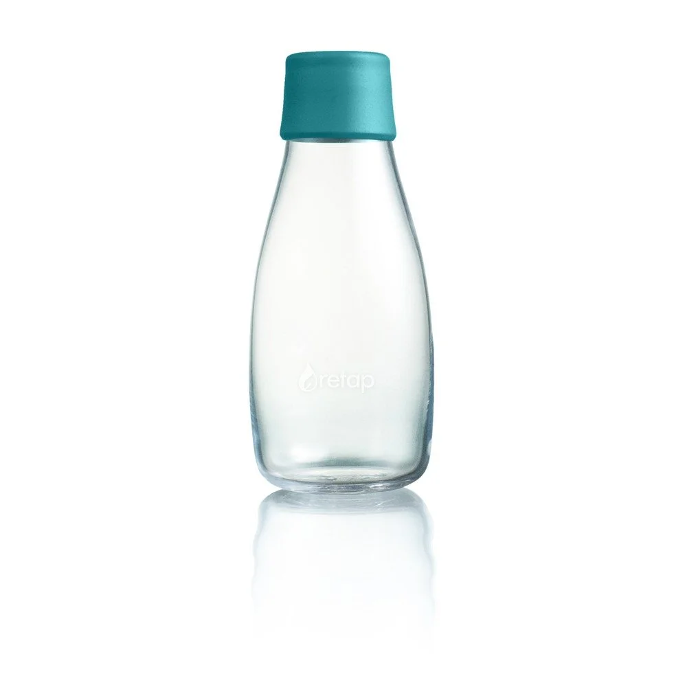 Tmavě tyrkysová skleněná lahev ReTap, 300 ml v:1328480