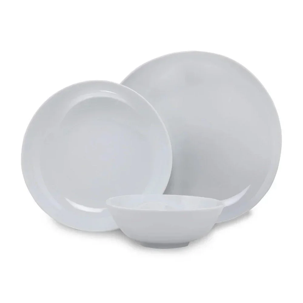 18dílná sada bílého porcelánového nádobí Kütahya Porselen Lara v:1405409