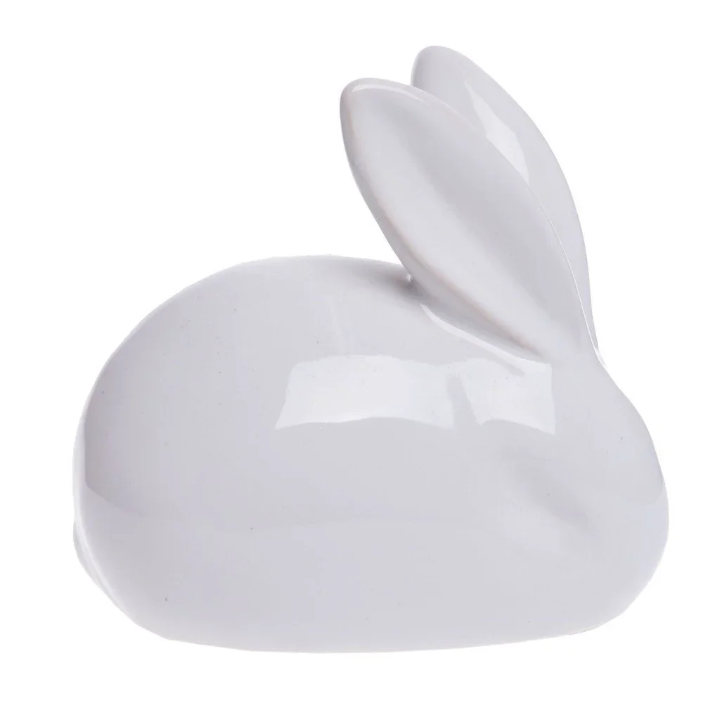 Bílá keramická dekorativní soška Ewax Bunny Bundle v:1001018