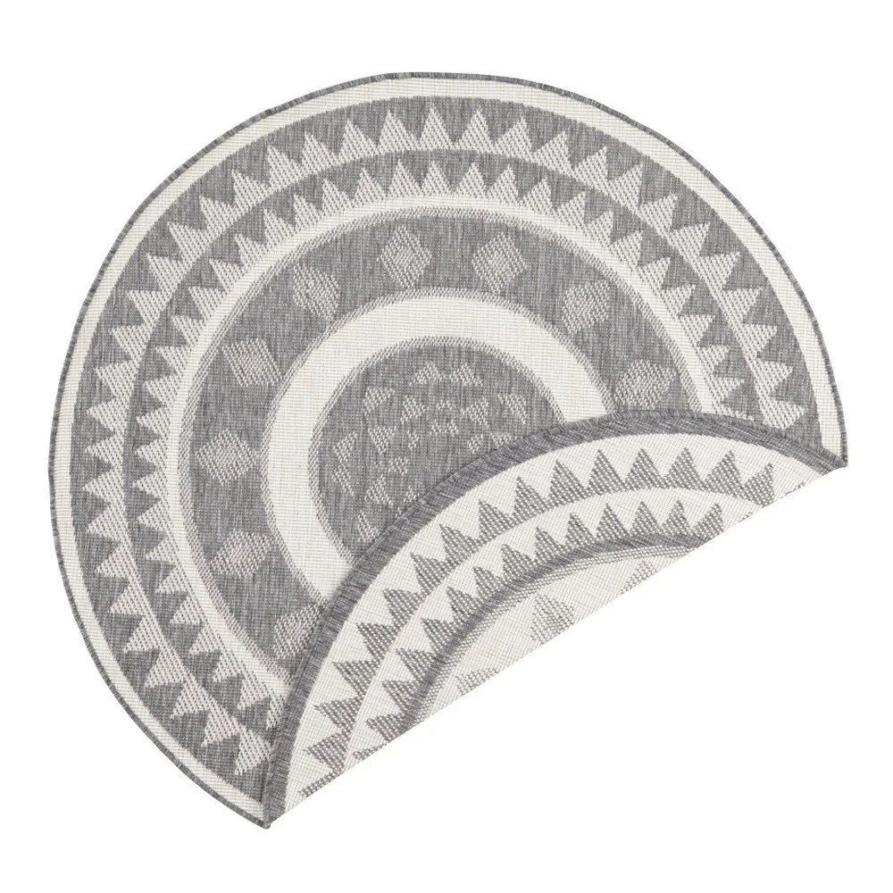 Šedo-krémový venkovní koberec NORTHRUGS Jamaica, ⌀ 140 cm v:1228188