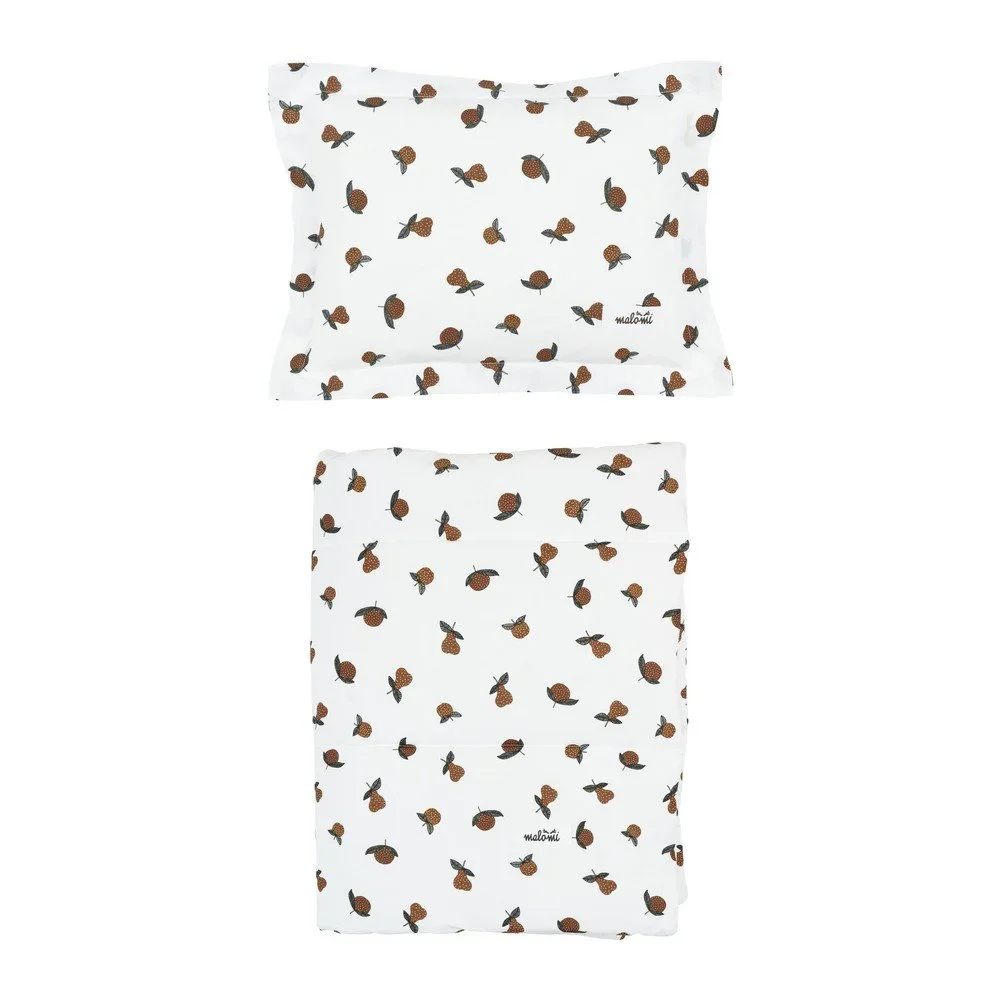 Bílá souprava do postýlky Garden Fruits – Malomi Kids v:1529134