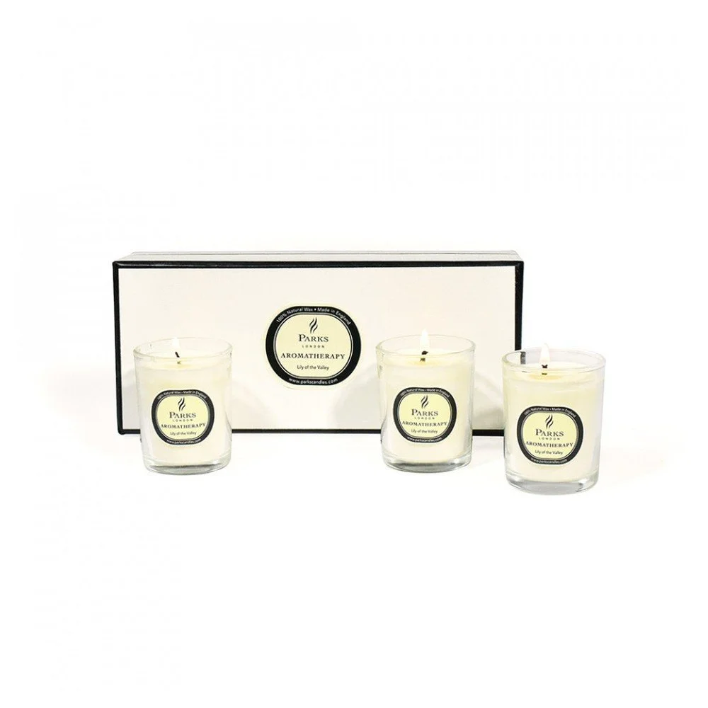Sada 3 svíček s vůní lilie Parks Candles London Lily Of The Valley, 20 hodin hoření v:903616