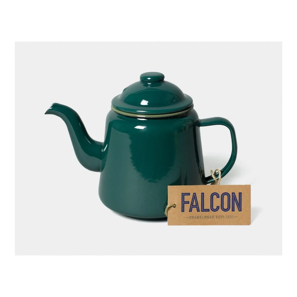 Zelená smaltovaná čajová konvička Falcon Enamelware, 1 l v:1250226