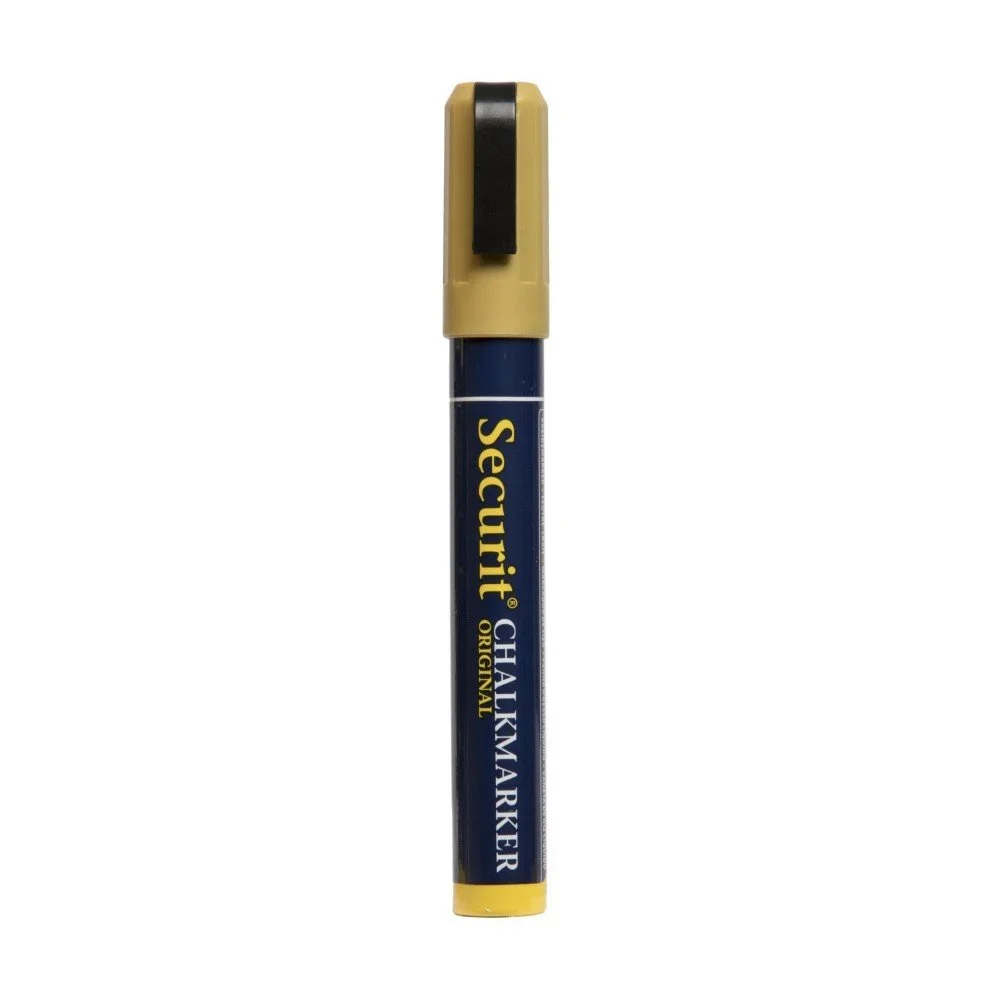 Zlatý křídový popisovač na vodní bázi Securit® Liquid Chalkmarker Medium v:1108712
