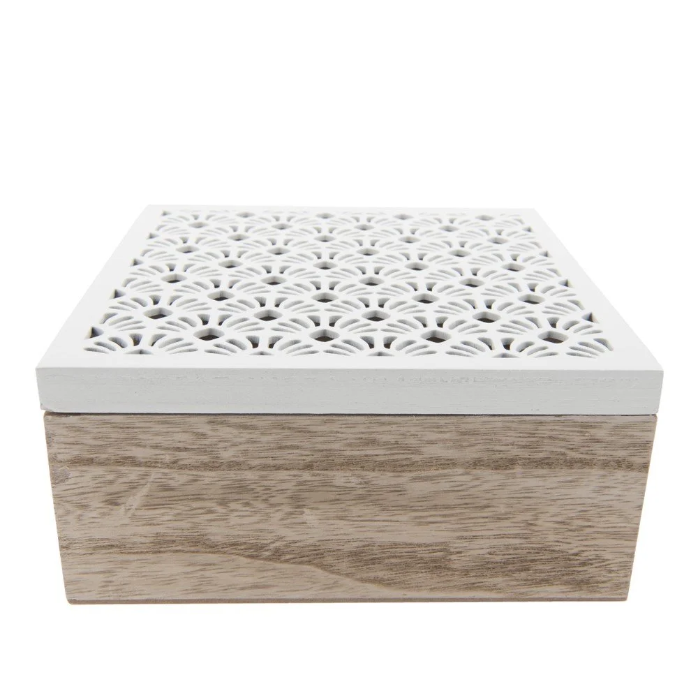 Dřevěný úložný box na čaj Clayre & Eef Lersso v:1239858