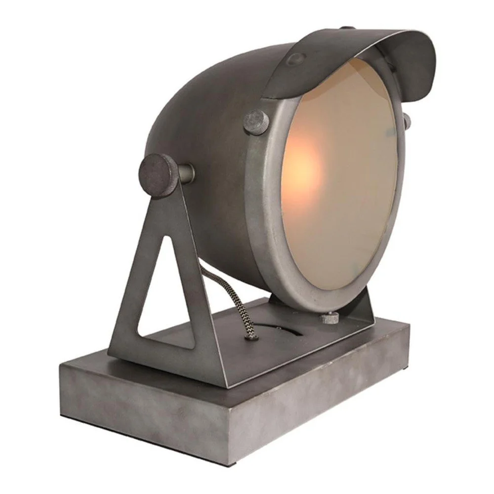 Šedá stolní lampa LABEL51 Cap v:986996