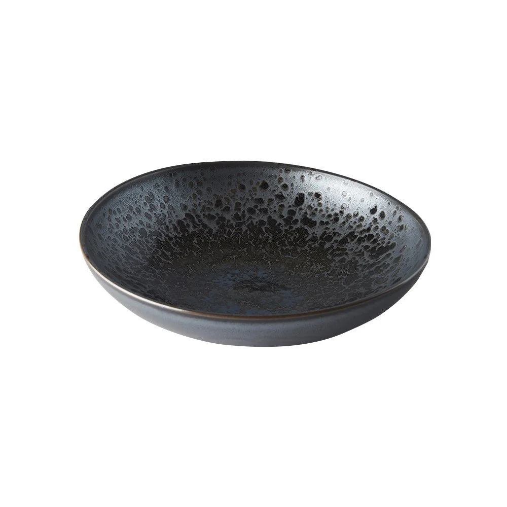 Černo-šedá keramická servírovací mísa MIJ Pearl, ø 28 cm v:1348005