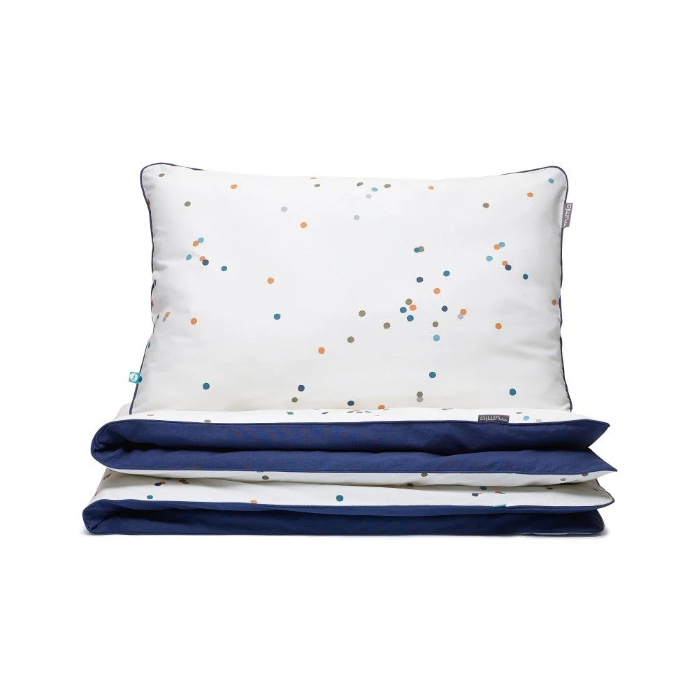 Povlečení Mumla Confetti Navy, 140 x 200 cm v:880350