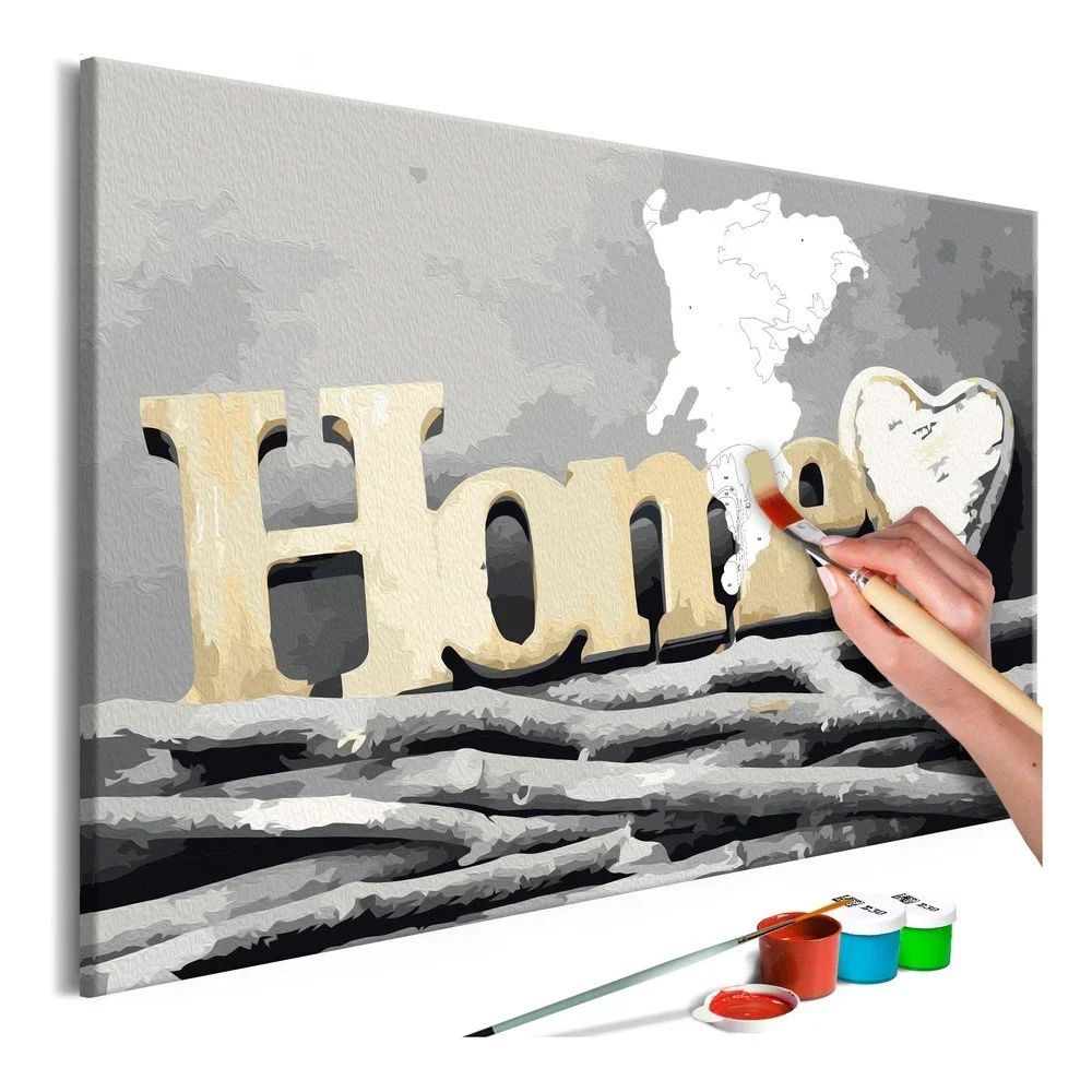 DIY set na tvorbu vlastního obrazu na plátně Artgeist Home on the Branches, 60 x 40 cm v:1319892