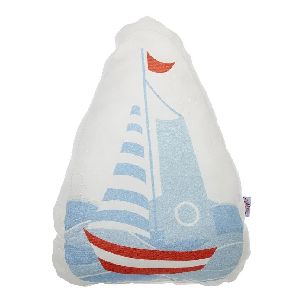 Dětský polštářek s příměsí bavlny Mike & Co. NEW YORK Pillow Toy Boat, 30 x 37 cm v:1284958