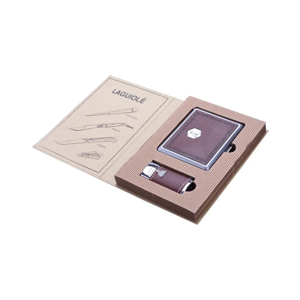 Set zapalovače a pouzdra na cigarety Laguiole v:960098
