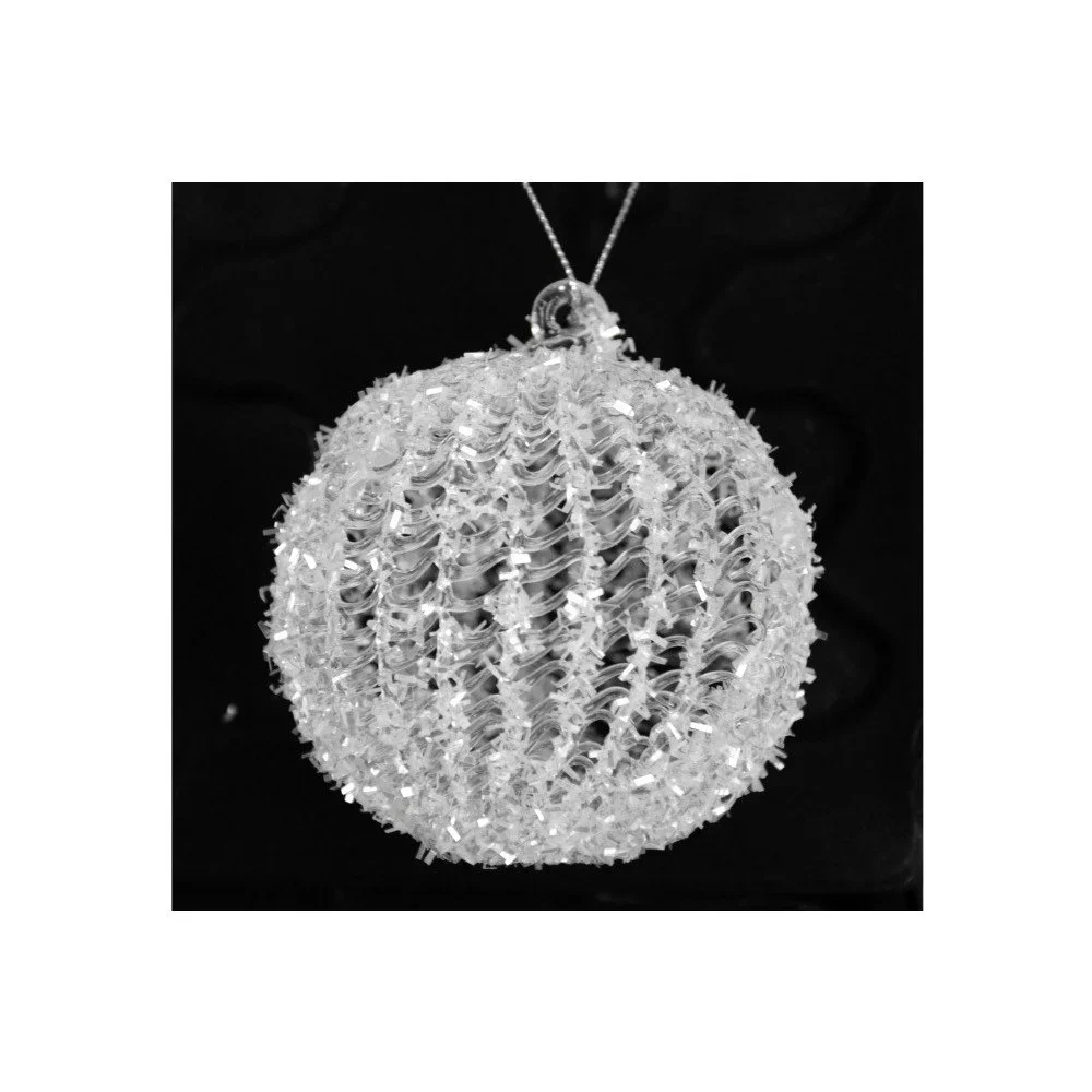 Sada 2 skleněných třpytivých koulí Ego dekor, šířka 8 cm v:940124