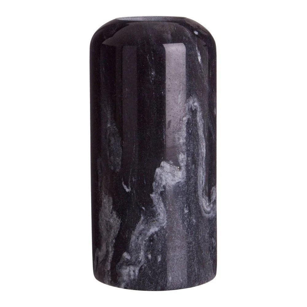Černý mramorový svícen Premier Housewares Lamonte, výška 16 cm v:1056412
