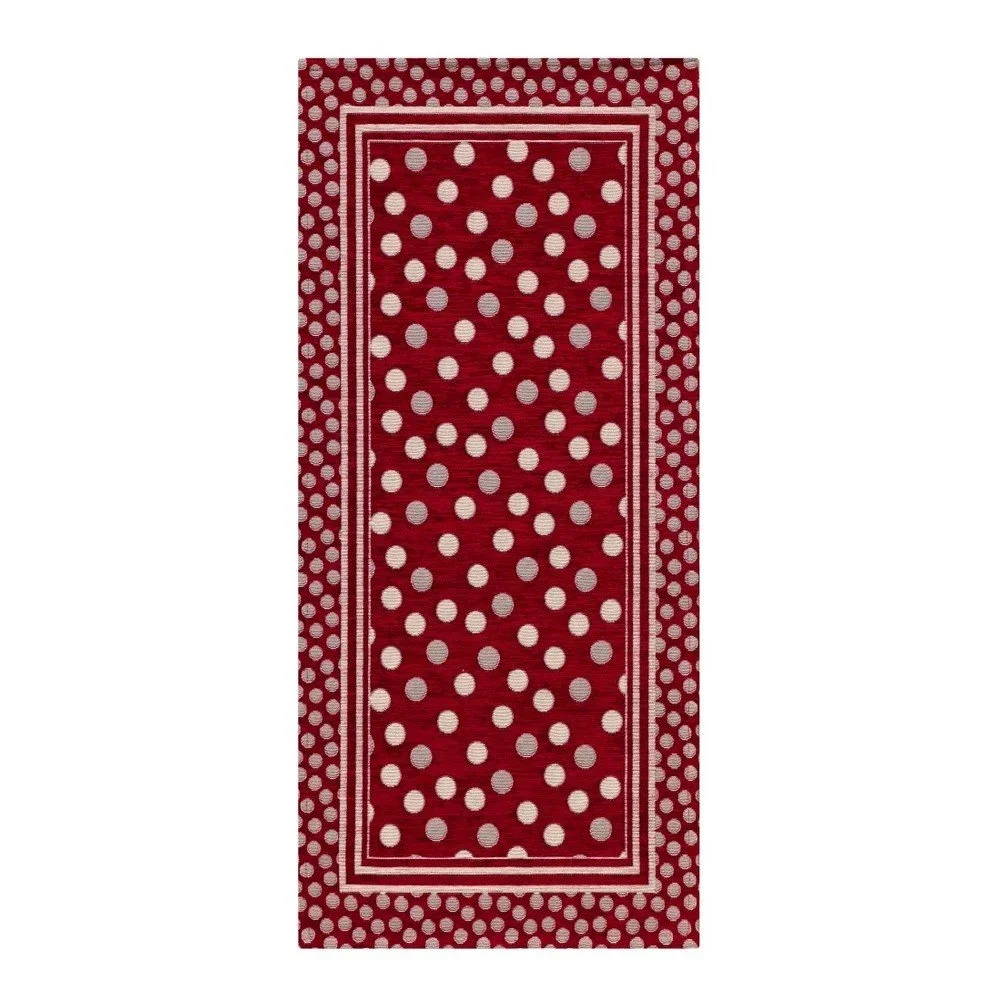 Červený vysoce odolný kuchyňský koberec Webtappeti Sphere Rosso, 55 x 240 cm v:848954