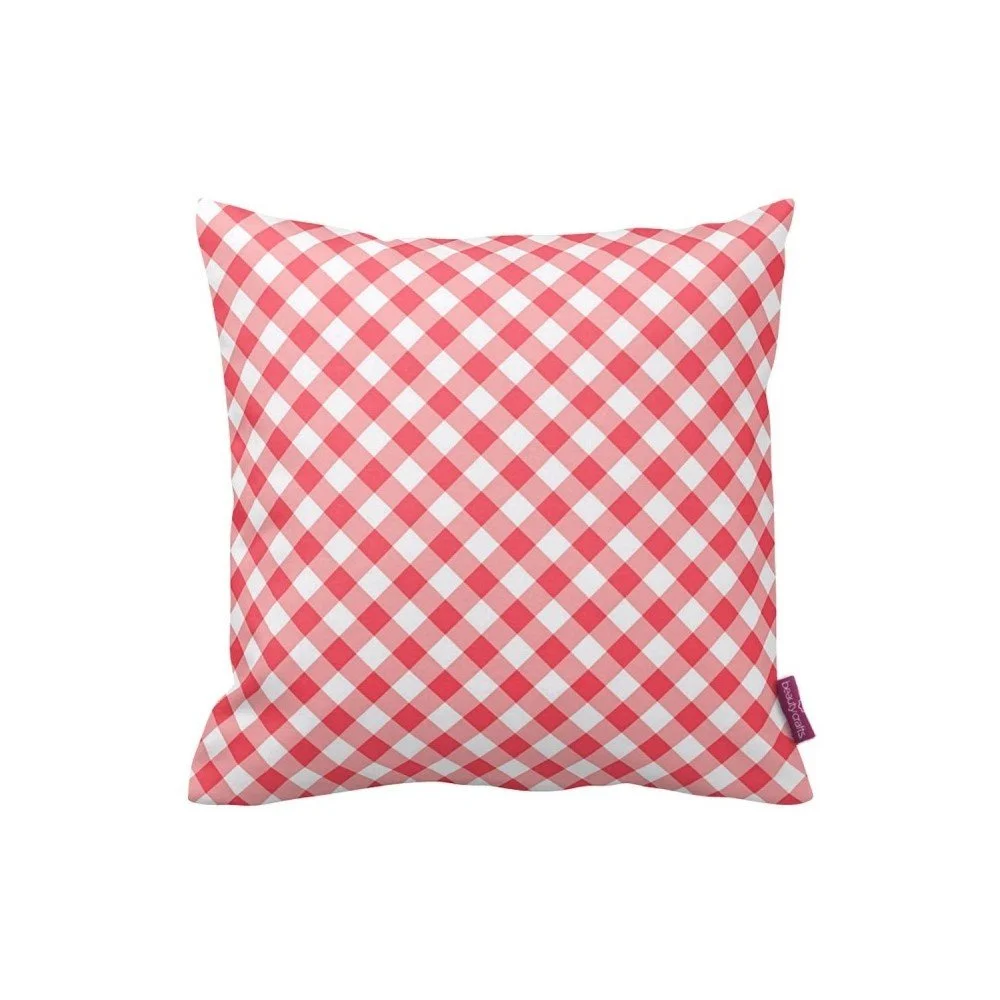 Červenobílý polštář Homemania Kitchen Stripes, 43 x 43 cm v:970904