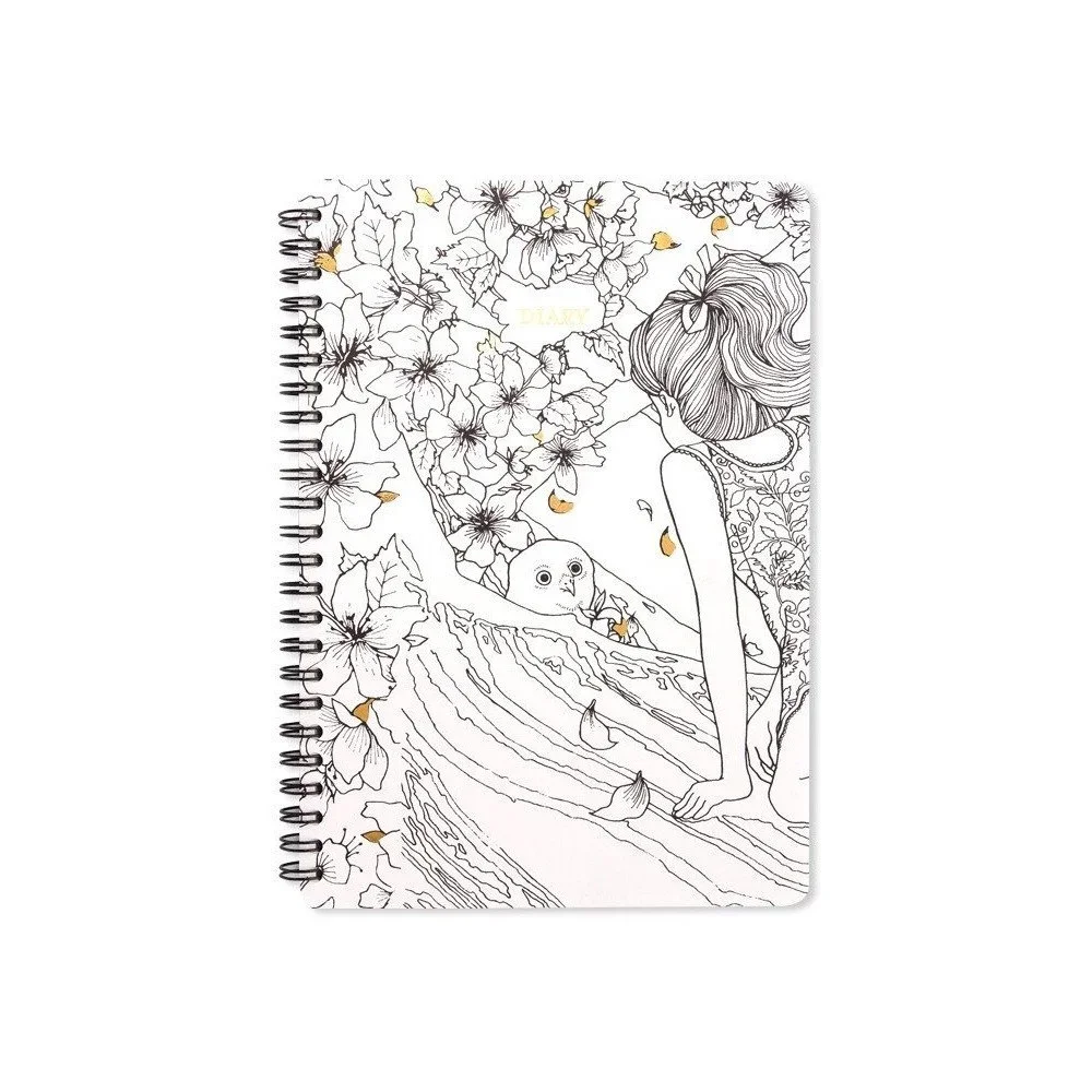 Týdenní diář A5 Go Stationery The Time Garden v:707610