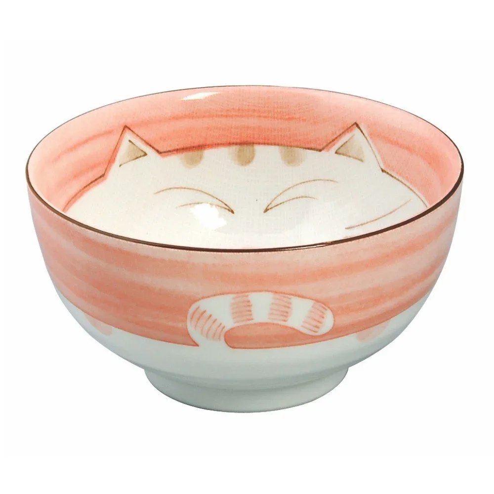 Růžová porcelánová miska Tokyo Design Studio Kawaii Cat, 1 l v:1281436