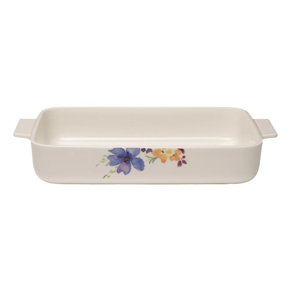 Bílá porcelánová zapékací mísa Villeroy & Boch Mariefleur Basic, 30 x 20 cm v:1327528 Bílá porcelánová zapékací mísa Villeroy & Boch Mariefleur Basic, 30 x 20 cm v:1327528