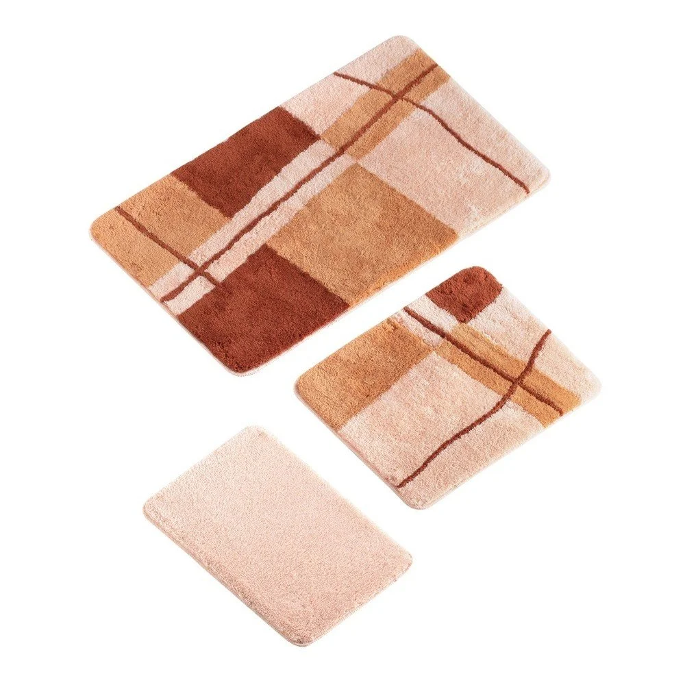 Sada 3 koupelnových předložek v lososové barvě Verge Bath Mat Lo v:1156056