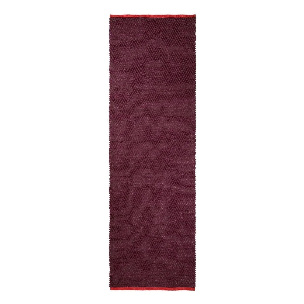 Vínový jutový běhoun 80x245 cm Notes – Mette Ditmer Denmark v:1796742