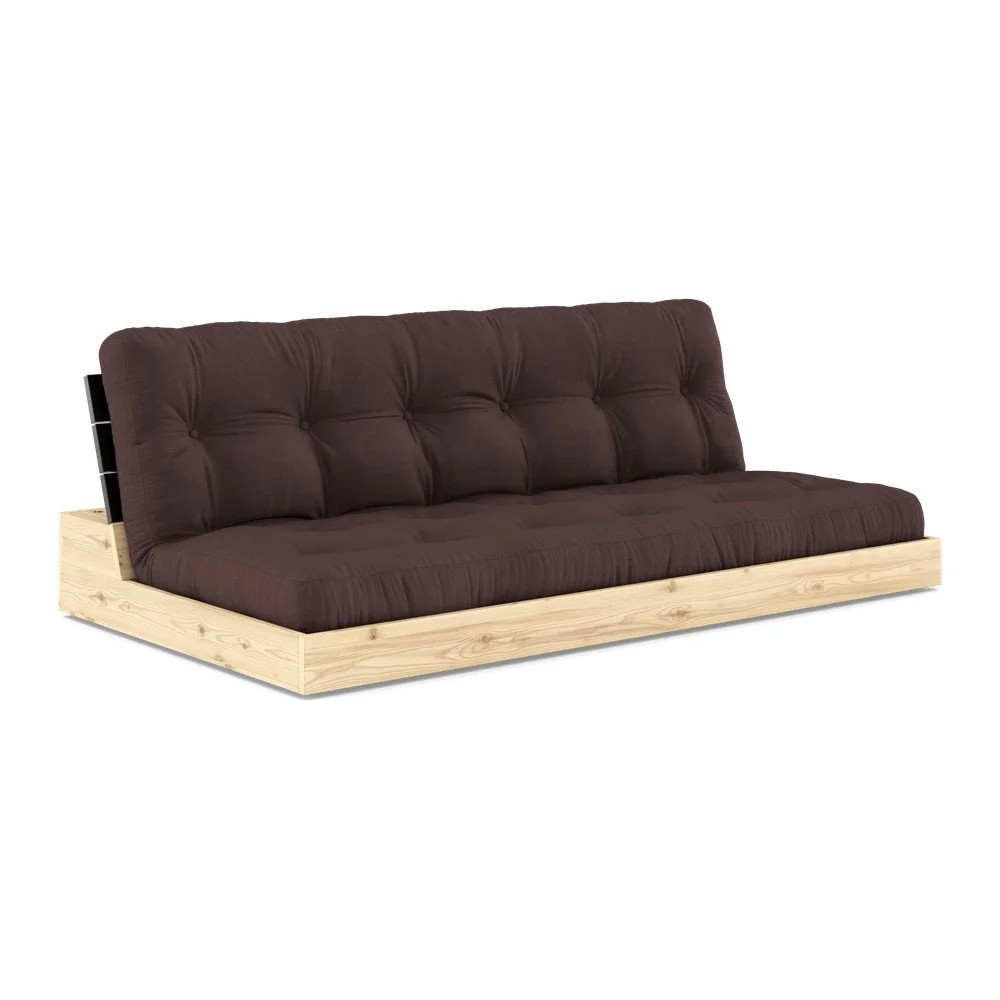 Tmavě hnědá rozkládací pohovka 196 cm Base – Karup Design v:1629064