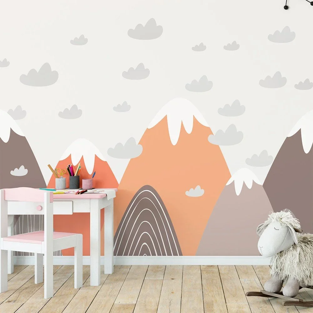 Nástěnná samolepka Ambiance Scandinavian Giant Mountains Franscika v:1327418