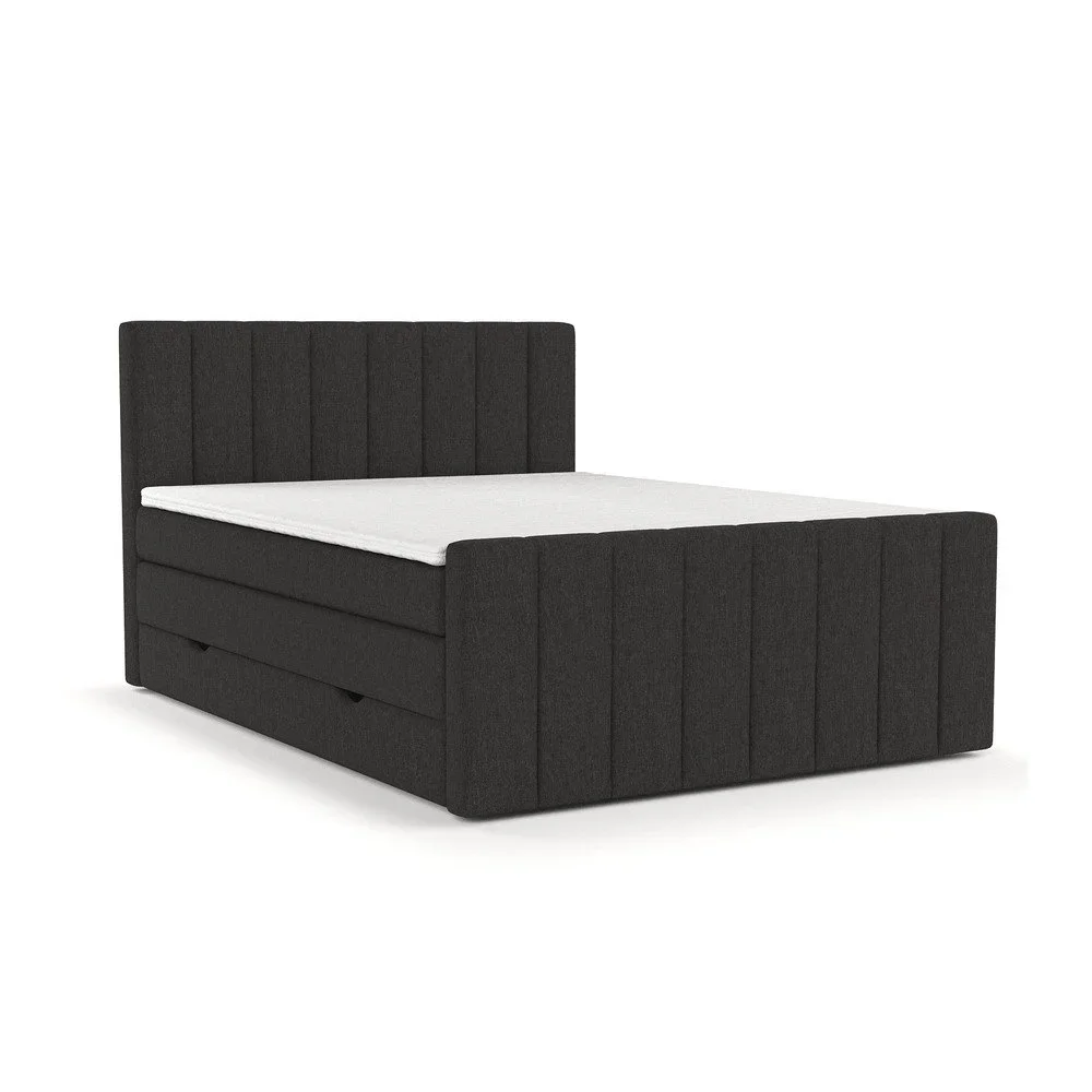 Černá boxspring postel s úložným prostorem 160x200 cm Ruby – Maison de Rêve v:1667462