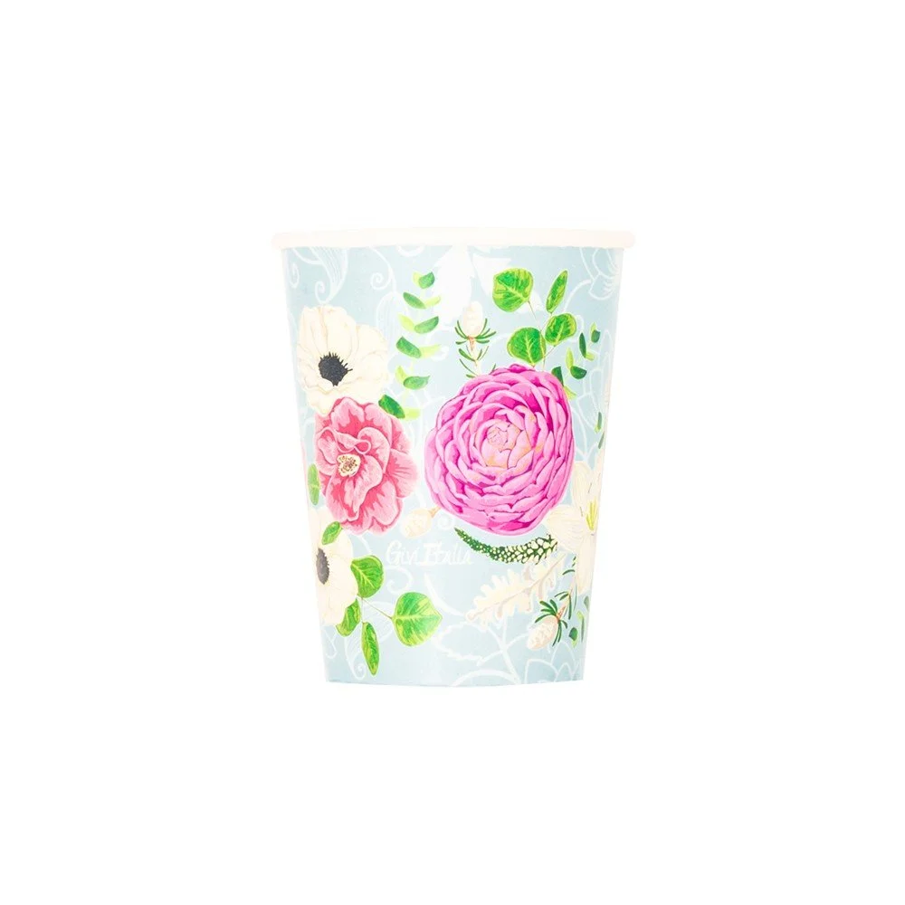 Sada 8 papírových kelímků GiviItalia Secret Garden, 250 ml v:1330528 Sada 8 papírových kelímků GiviItalia Secret Garden, 250 ml v:1330528