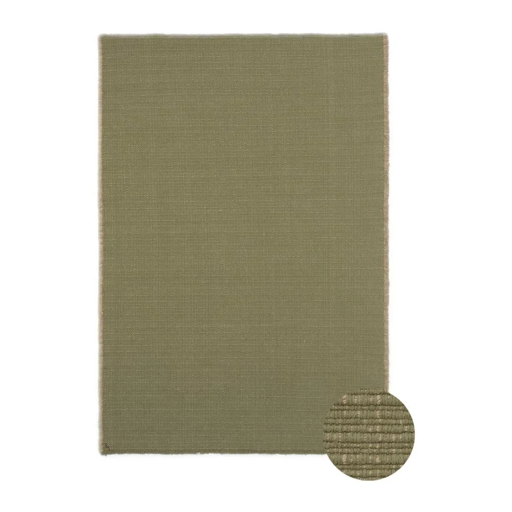 Khaki ručně tkaný bavlněný koberec 140x200 cm Handloom – Lorena Canals v:1796338